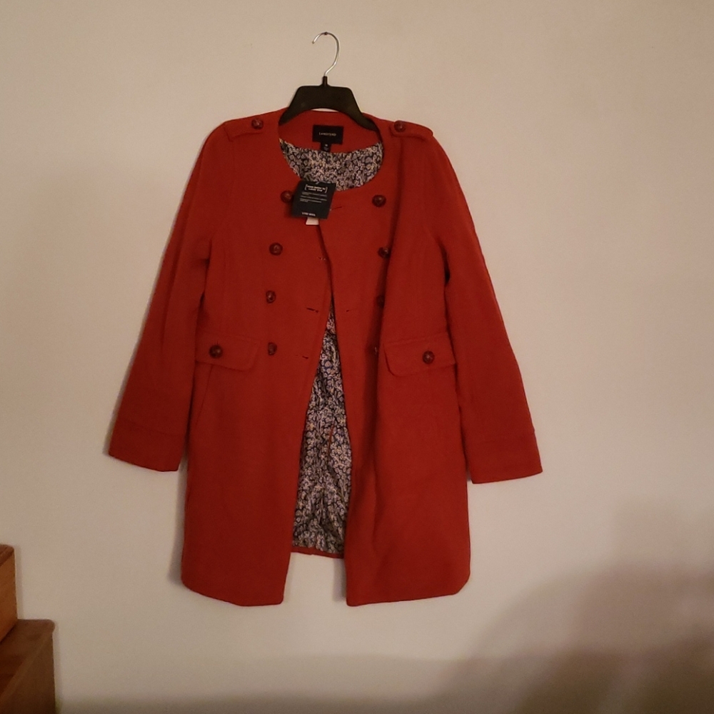 Lands end lux wool coat